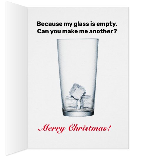 私は休日の気分でいっぱいだ。グリーティングカード (内側 (右))