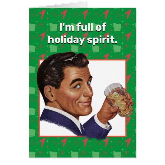 私は休日の精神に満ちている。グリーティングカード (正面)