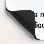 私は会合-おもしろいなオフィスの引用文の冗談--を愛します マウスパッド (コーナー)