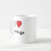 私は会合- Iのハートの会合--を愛します コーヒーマグカップ (正面左)