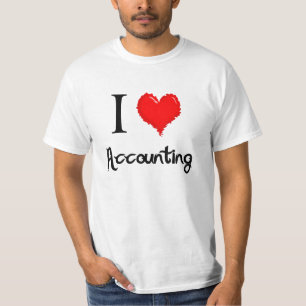 私は会計を愛します Tシャツ