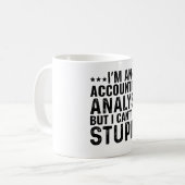 私は会計アナリストだが解決できない コーヒーマグカップ (正面左)
