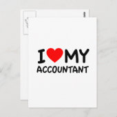私は会計士が大好き ポストカード (正面/裏面)
