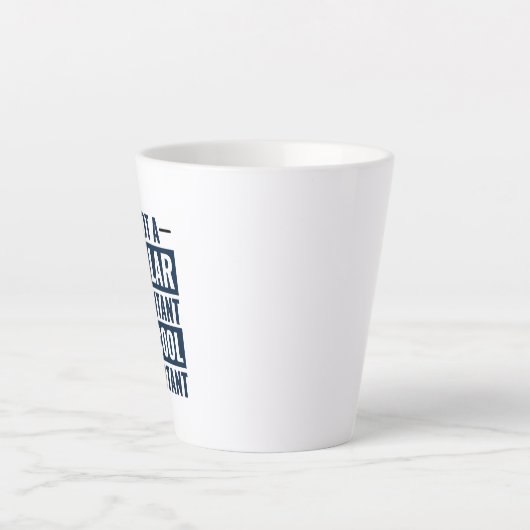 私は会計士ではなく会計士でカッコいいす カフェラテマグ (正面)