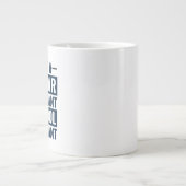 私は会計士ではなく会計士でカッコいいす ジャンボコーヒーマグカップ (正面)