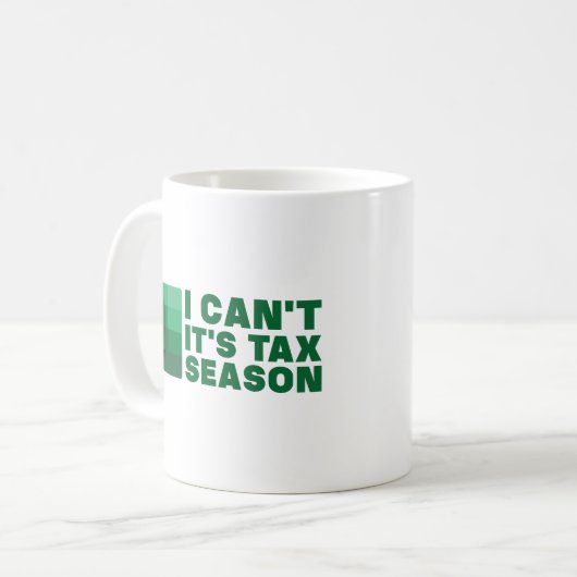 私は会計士の税季節のギフトでおもしろいはない コーヒーマグカップ (正面左)