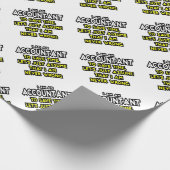 私は会計士、時間を節約するために、仮定しよう…です ラッピングペーパー (角)