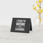 私は伝説を扱うのに慣れていた カード (黄色い花)