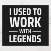 私は伝説を扱うのに慣れていた リキュールボトルラベル (シングルラベル)