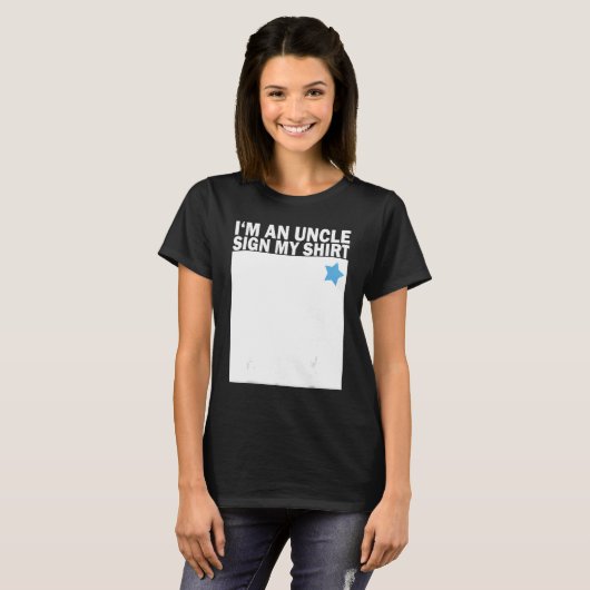 私は伯父兄の甥の姪の誕生発表 Tシャツ (正面フル)