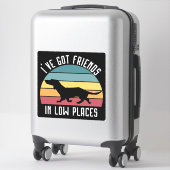 私は低い場所得で友達がいる シール (スーツケース)