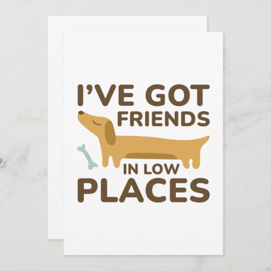 私は低い所得で友達がいる サンキューカード (正面/裏面)