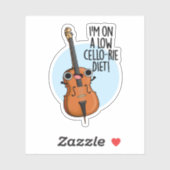 私は低チェロ – リーダイエットチェロおもしろいパンにいる シール (シート)