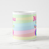 私は体操かわいらしのパーソナライズされたマグカップが大好き ジャンボコーヒーマグカップ (正面)