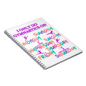 私は体操のみを行う – 1週間に7日 ノートブック (右側)