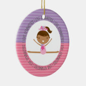 私は体操のクリスマスのオーナメントを愛します セラミックオーナメント (右)