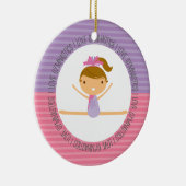 私は体操のクリスマスのオーナメントを愛します セラミックオーナメント (右)