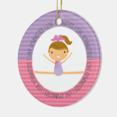 私は体操のクリスマスのオーナメントを愛します セラミックオーナメント (左)