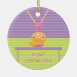私は体操のクリスマスのオーナメントを愛します セラミックオーナメント