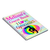 私は体操のゲストブックパーソナライズされたが大好き ノートブック (右側)