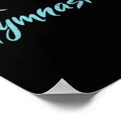 私は体操の体操選手の愛のアスリートハート ポスター (角)