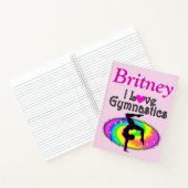 私は体操の雑誌が大好パーソナライズされたき ノートブック (内部)