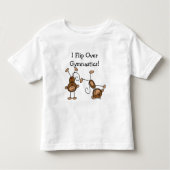 私は体操のTシャツおよびギフトに弾きます トドラーTシャツ (正面)