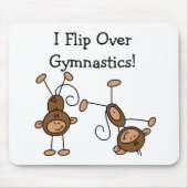 私は体操のTシャツおよびギフトに弾きます マウスパッド (正面)