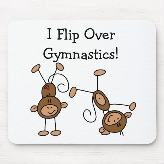私は体操のTシャツおよびギフトに弾きます マウスパッド (正面)