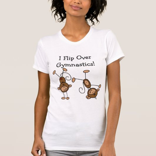 私は体操のTシャツおよびギフトに弾きます Tシャツ (正面)