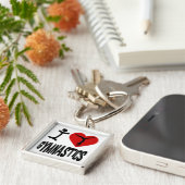 私は体操を愛します キーホルダー (側面)