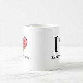 私は体操を愛します コーヒーマグカップ (中央)