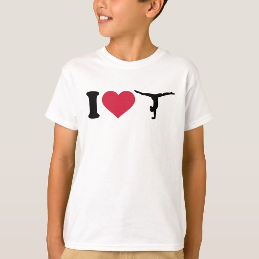 私は体操を愛します Tシャツ (正面)
