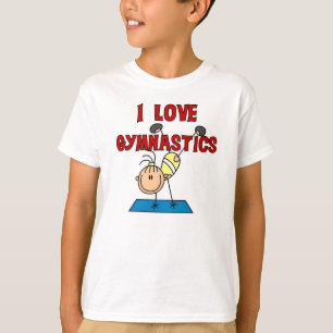 私は体操を愛します Tシャツ