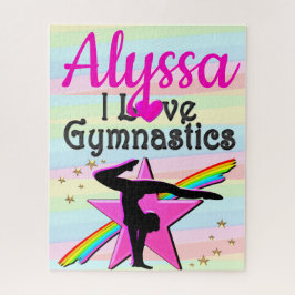 私は体操スターすごいデザイン ジグソーパズル