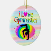 私は体操レインボーオーナメント セラミックオーナメント (右)