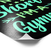 私は体操体操スポーツ愛好家Gr フォトプリント (角)