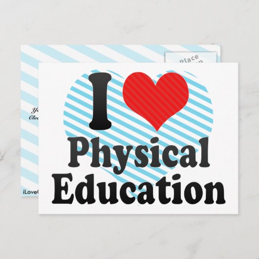 私は体育が好き ポストカード (正面/裏面)