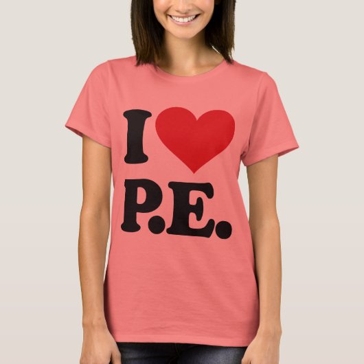 私は体育教育が大好き！ Tシャツ (正面)