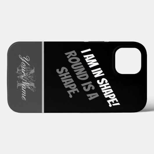 私は体調が整った！丸いのが形だ。 Case-Mate iPhoneケース (裏面 (横))