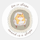 私は体調が整っている ラウンドシール (正面)