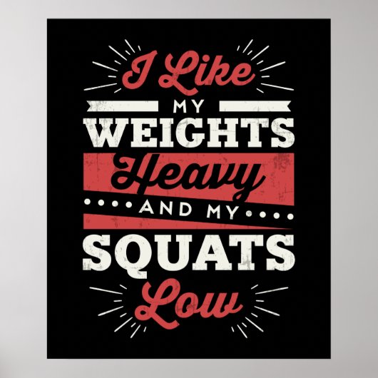 私は体重が重くてスクワットが少ないのが好きだ ポスター (正面)