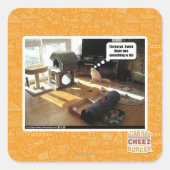 私は何かやるべきことがあったらいいのに スクエアシール (正面)