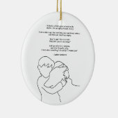 私は何かをしました セラミックオーナメント (右)