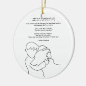 私は何かをしました セラミックオーナメント (左)