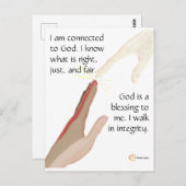 私は何が正しいのか知っている。神は神の賛美御子だ。ポストカード ポストカード (正面/裏面)