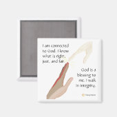 私は何が正しいのか知っている。神は神の賛美御子だ。マグネット マグネット (正面/裏面)