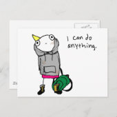 私は何でもできます。 ポストカード (正面/裏面)