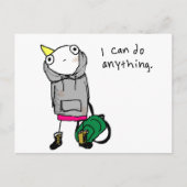 私は何でもできます。 ポストカード (正面)