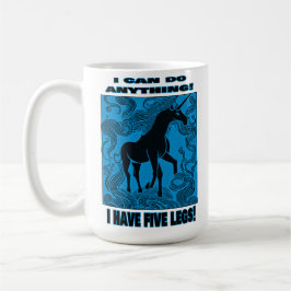 私は何でもできる！足が5本だ！ コーヒーマグカップ